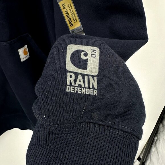 NEW CARHARTT rain defender hoodie sweatshirt original fit durable tall 3XL - Picture 8 of 9